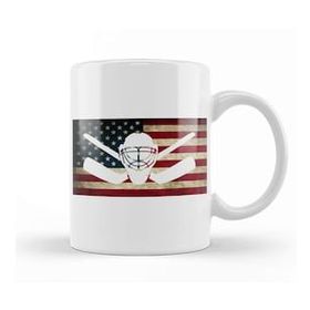Humuts American Flag Hockey Goalie Usa Ice Hockey Kupa Bardak