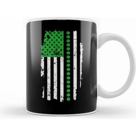 Humuts American Irish Flag Patriotic St Patrick S Day Kupa Bardak