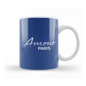 Humuts Amour Paris Slogan Kupa Bardak
