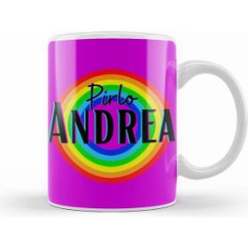 Humuts Andrea Pirlo Vintage Retro Rainbow Style Kupa Bardak