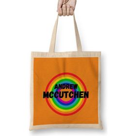 Humuts Andrew Mccutchen - Baseball Gifts Vintage Retro Rainbow For Boys And Dad Bez Çanta
