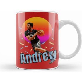 Humuts Andrew Wiggins Vintage Art Legend Basketball Gift Beyaz Kupa