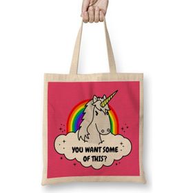 Humuts Angry Unicorn Want Some Of This Bez Çanta