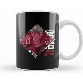 Humuts Anime Haikyuu Miya Osamu Team Colors Beyaz Kupa