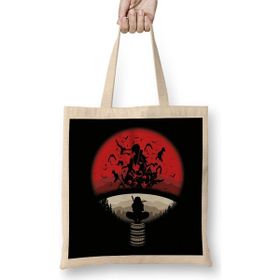 Humuts Anime Itachi Uchiha Sacrifice Bez Uzun Saplı Açık Bej Rengi Çanta