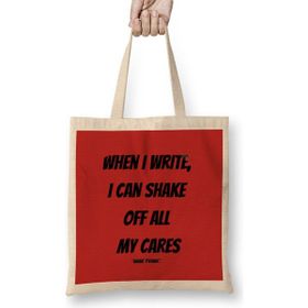 Humuts Anne Frank Quotes Gift - Vintage Retro Rainbow Style Bez Kadın Günlük Çanta
