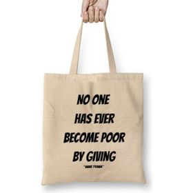 Humuts Anne Frank Quotes Gift - Vintage Retro Rainbow Style Bez Kadın Günlük Çanta