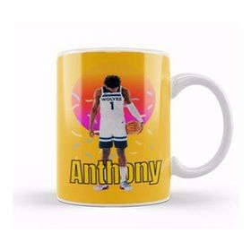 Humuts Anthony Edwards Vintage Art Legend Basketball Gift Kupa Bardak
