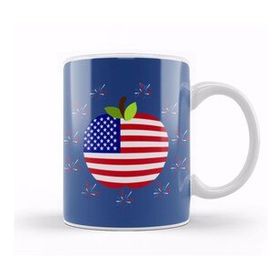 Humuts Apple Independence Day 4th Of July Gift Celebration Patriotic Kupa Bardak