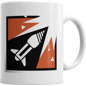 Humuts Art Estampas Camisetas R6 Ash Beyaz Kupa