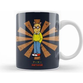 Humuts Arthur Rimbaud Arthur Retro Japanese Beyaz Kupa