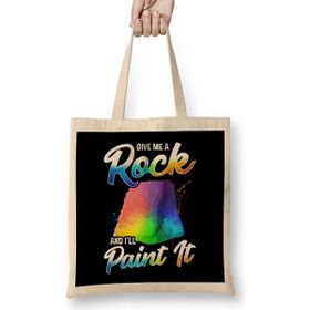 Humuts Artistic Give Me A Rock And I Ll Paint It Painter Bez Kadın Günlük Çanta