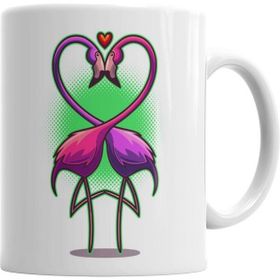 Humuts Aşk Kuşları Flamingo 2 Kupa Bardak