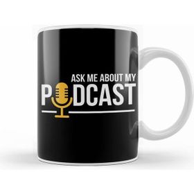 Humuts Ask Me About My Podcast Cute Podcasters Beyaz Kupa