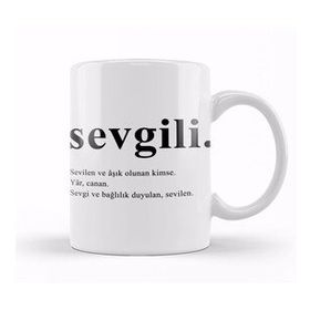 Humuts Aşkına Sevgiline Hediye Kupa Bardak