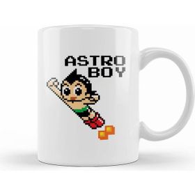 Humuts Astro Boy Pixellated Character Beyaz Kupa