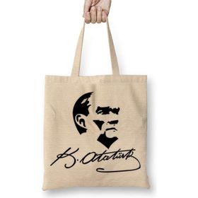 Humuts Atatürk Imzalı (2) Bez Çanta