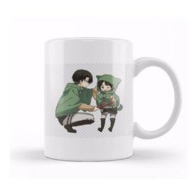 Humuts Attack On Titan Chibi Levi x Eren Kupa Bardak