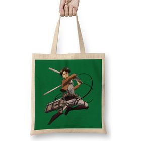 Humuts Attack On Titan Levi God Mode Bez Uzun Saplı Açık Bej Rengi Çanta