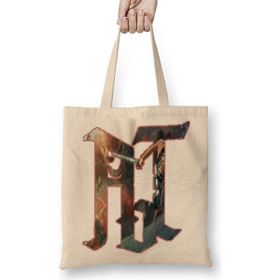 Humuts Attack On Titan Logo Bez Uzun Saplı Açık Bej Rengi Çanta