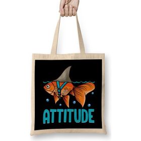 Humuts Attitude Of A Shark Fish Confidence & Self Belief 01 Bez Çanta