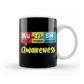 Humuts Autism Awareness Puzzle Chemical Periodic Table Kupa Bardak