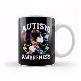 Humuts Autism Awareness Ribbon Autism Awareness Supporter Kupa Bardak