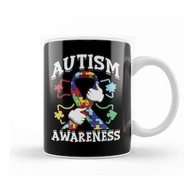 Humuts Autism Awareness Ribbon Autism Awareness Supporter Kupa Bardak
