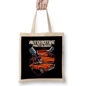 Humuts Automotive Paintologist Funny Car Repair Painter Bez Uzun Saplı Açık Bej Rengi Çanta