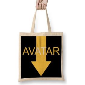 Humuts Avatar The Last Air Bender Sign Symbol Bez Uzun Saplı Açık Bej Rengi Çanta