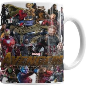 Humuts Avengers Infinity War Exclusiva Nerd Word Beyaz Kupa