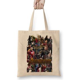 Humuts Avengers Infinity War Exclusiva Nerd Word Bez Uzun Saplı Açık Bej Rengi Çanta