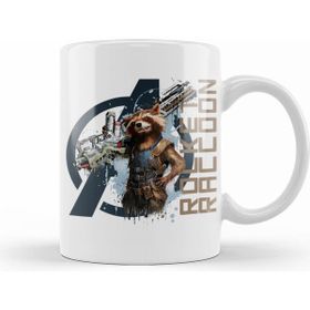 Humuts Avengers Rocket Raccoon Beyaz Kupa