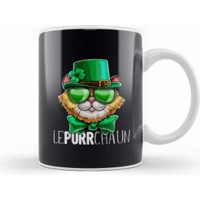 Humuts Awesome Lepurrchaun St Patrick’s Day Cat Leprechaun Shamrock Kupa Bardak