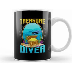 Humuts Awesome Scuba Diving Treasure Diver Kupa Bardak