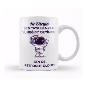 Humuts Aya Benzer Yüreğim Kupa Bardak