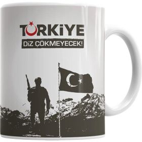 Humuts Ayyıldız Türkiye Diz Çökmeyecek Türk Bayrağı Kupa Bardak