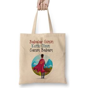 Humuts Babalar Günü Babaya Hediye 0019 Bez Çanta