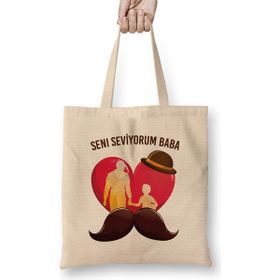 Humuts Babalar Günü Babaya Hediye 012 Bez Çanta