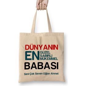 Humuts Babalar Günü Babaya Hediye 08 Bez Çanta
