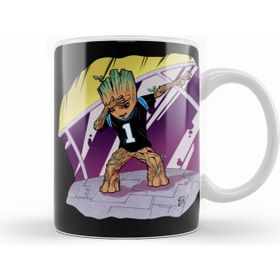 Humuts Baby Groot Dabbing Panther Jersey Kupa Bardak