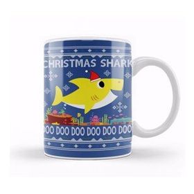 Humuts Baby Shark Christmas Knit Kupa Bardak