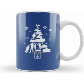 Humuts Back To The Future Christmas Tree Silhouette White Kupa Bardak