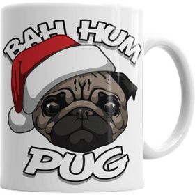 Humuts Bah Hum Pug Christmas Kupa Bardak