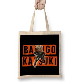 Humuts Bakugo Katsuki My Hero Academia Bez Uzun Saplı Açık Bej Rengi Çanta