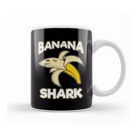 Humuts Banana Shark Adorable Half Banana Half Shark Kupa Bardak