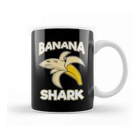 Humuts Banana Shark Adorable Half Banana Half Shark Kupa Bardak