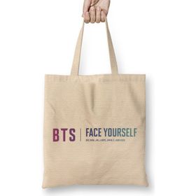 Humuts Bangtan Boys Bts Face Yourself Color Bez Uzun Saplı Açık Bej Rengi Çanta