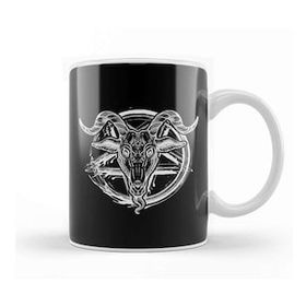 Humuts Baphomet Satanic Pentagram Symbol Kupa Bardak