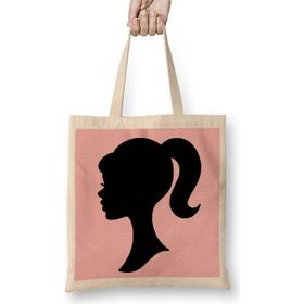 Humuts Barbie Head Logo Bez Uzun Saplı Açık Bej Rengi Çanta